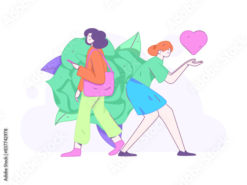 3.12 International Women's Day professional women flat character vector concept operation hand drawn illustration

