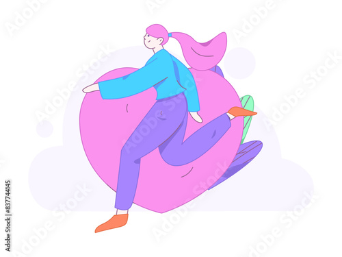 3.12 International Women's Day professional women flat character vector concept operation hand drawn illustration

