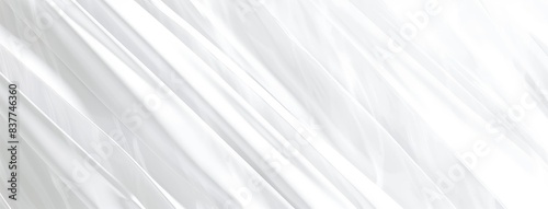 Abstract White Fabric Background with Folds