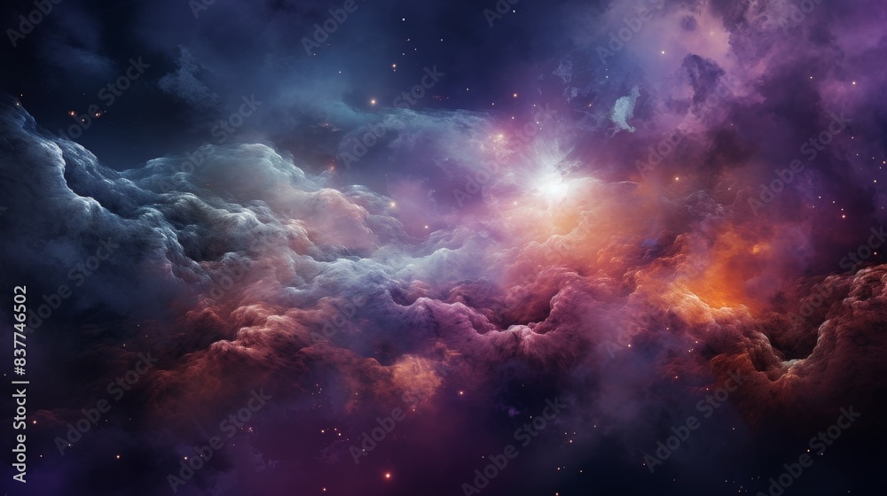 subtle abstract background featuring colorful nebula clouds floating in space subtle abstract background featuring colorful nebula clouds floating in space