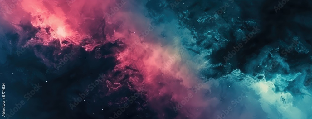 Fototapeta premium Vivid Abstract Smoke on Dark Background