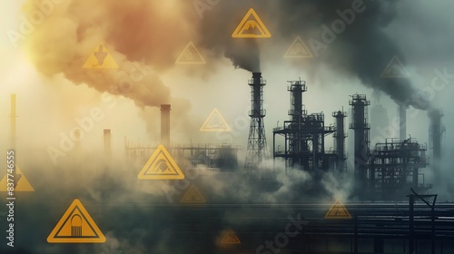 3. Picture the industrial landscape punctuated by bold hazard symbols, each one representing a specific risk that must be acknowledged and mitigated to ensure a secure working environment.