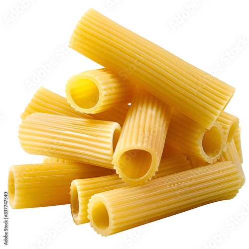 Rigatoni pasta isolated png on transparent background