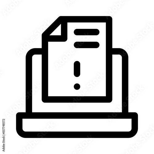 blackmail line icon