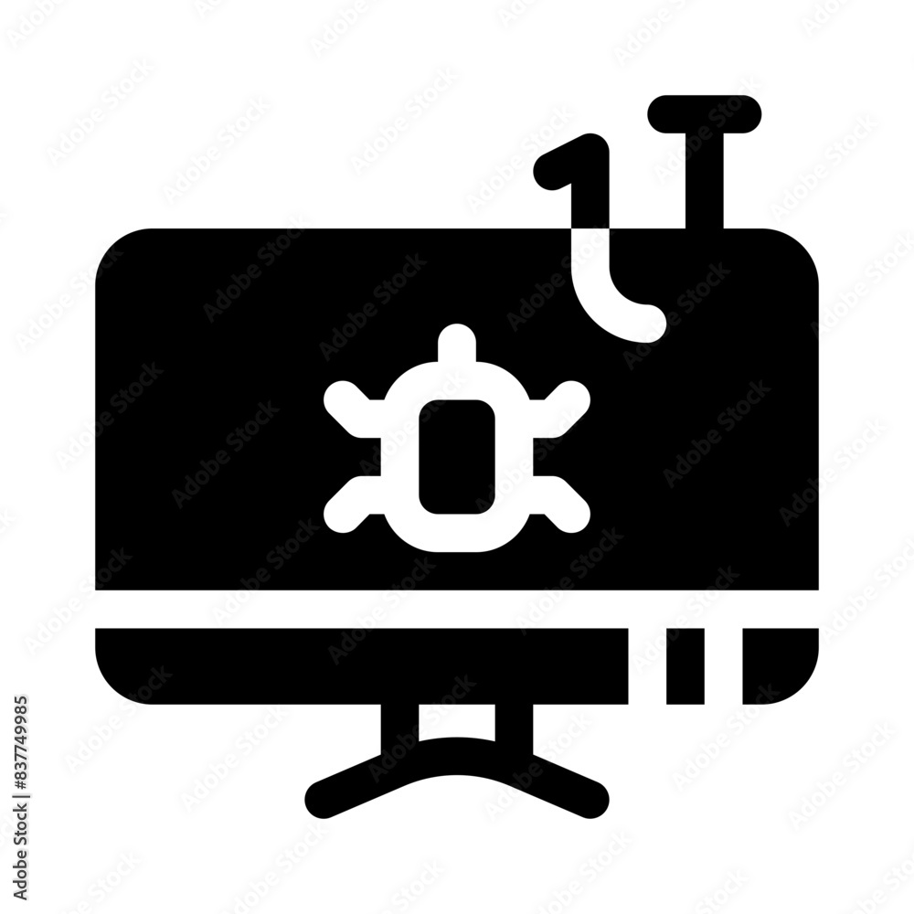 phishing glyph icon phishing glyph icon