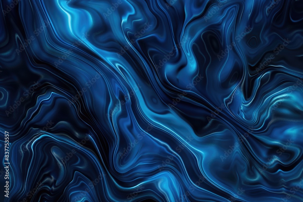 Obraz premium Colorful smooth abstract blue and black texture background.