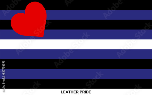 Flag of LEATHER PRIDE, LEATHER PRIDE flag