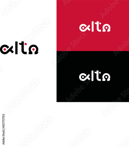 alpha and omega logo design concept