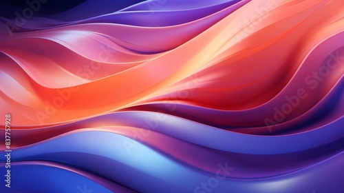 Generate an abstract background featuring fluid wave patterns resembling ocean currents © Rianah