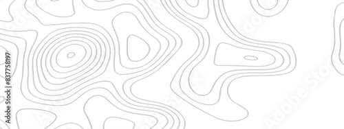 Abstract topographic White wave paper curved reliefs. Topographic map patterns, topography line map. Abstract white topography vector background. Contour maps. Vector illustration.