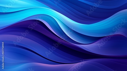 Oceanic Symphony Abstract Fluid Background