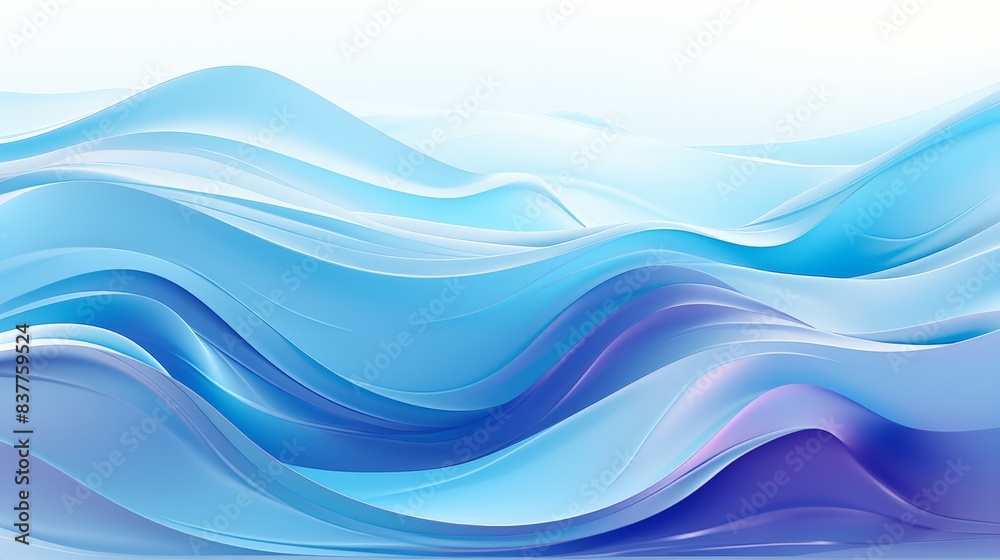 Fototapeta premium Ripples of Reflection Abstract Fluid Waves