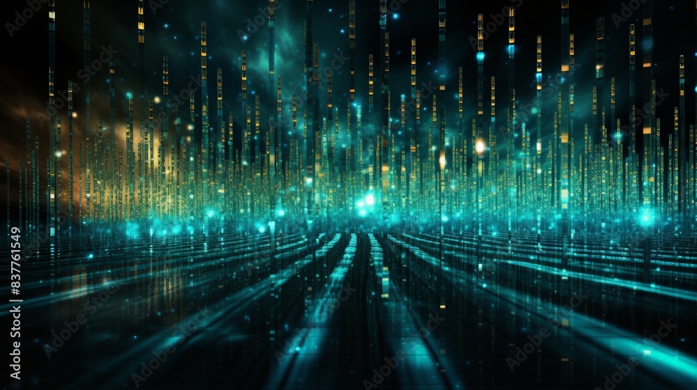 Codefall Futuristic Digital Rain Streams Codefall Futuristic Digital Rain Streams