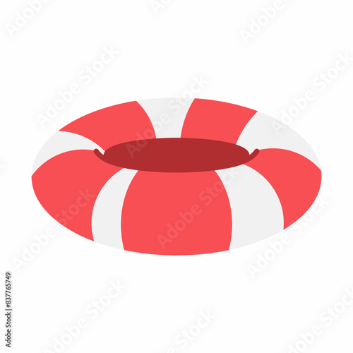 Inflatable water toy for pool vector cartoon illustration isolated on a white background.