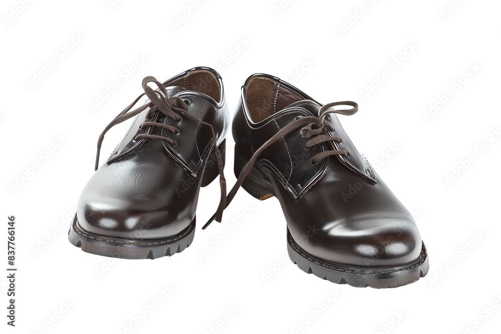 Close-up of a pair of polished leather dress shoes. Perfect for showcasing fashion, style, and men's footwear trends. Close-up of a pair of polished leather dress shoes. Perfect for showcasing fashion, style, and men's footwear trends.