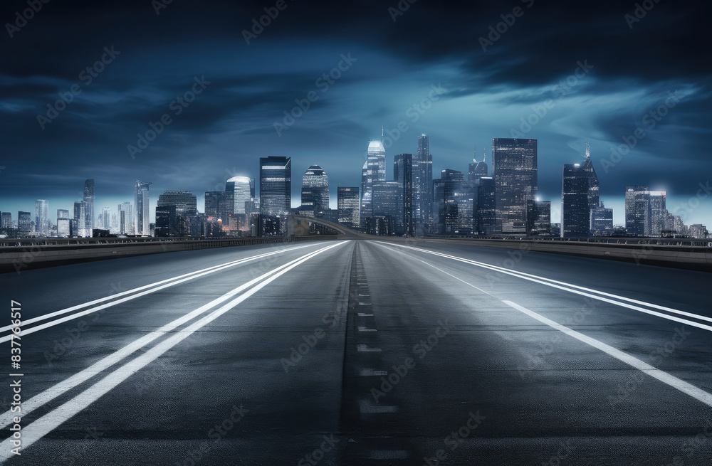 Metropolitan Dreams: Empty Highway to Skyline