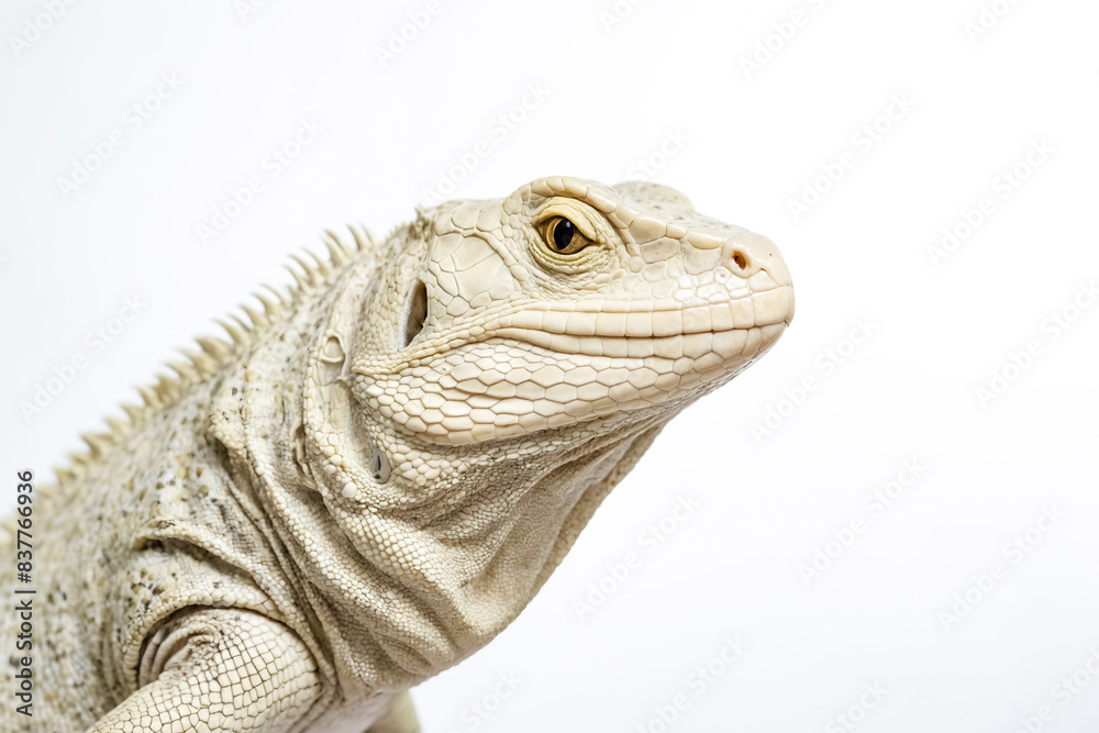 Obraz premium Albino Lizard Close Up