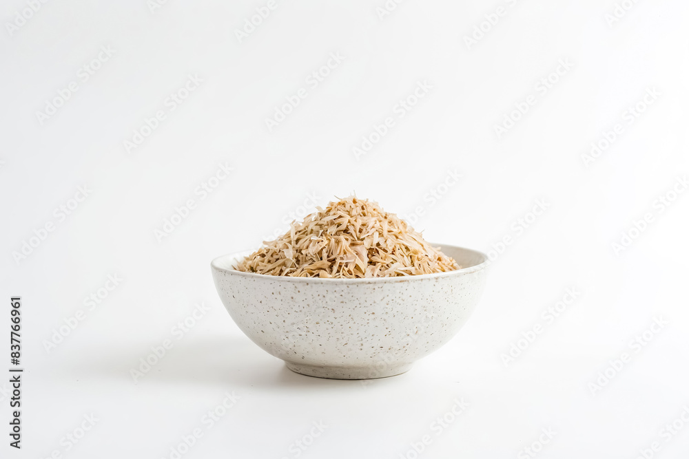 Bowl of Rice on a White Background Bowl of Rice on a White Background