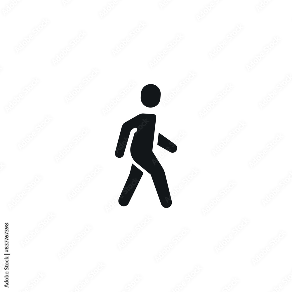 Human walks simple glyph icon. Vector solid isolated black illustration. Human walks simple glyph icon. Vector solid isolated black illustration.