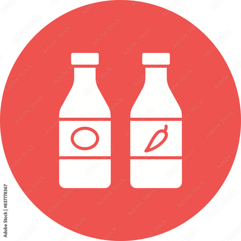 Sauce Bottle Icon Sauce Bottle Icon