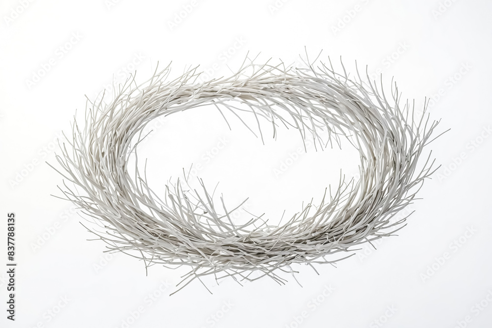 Fototapeta premium White Branches Forming a Circle