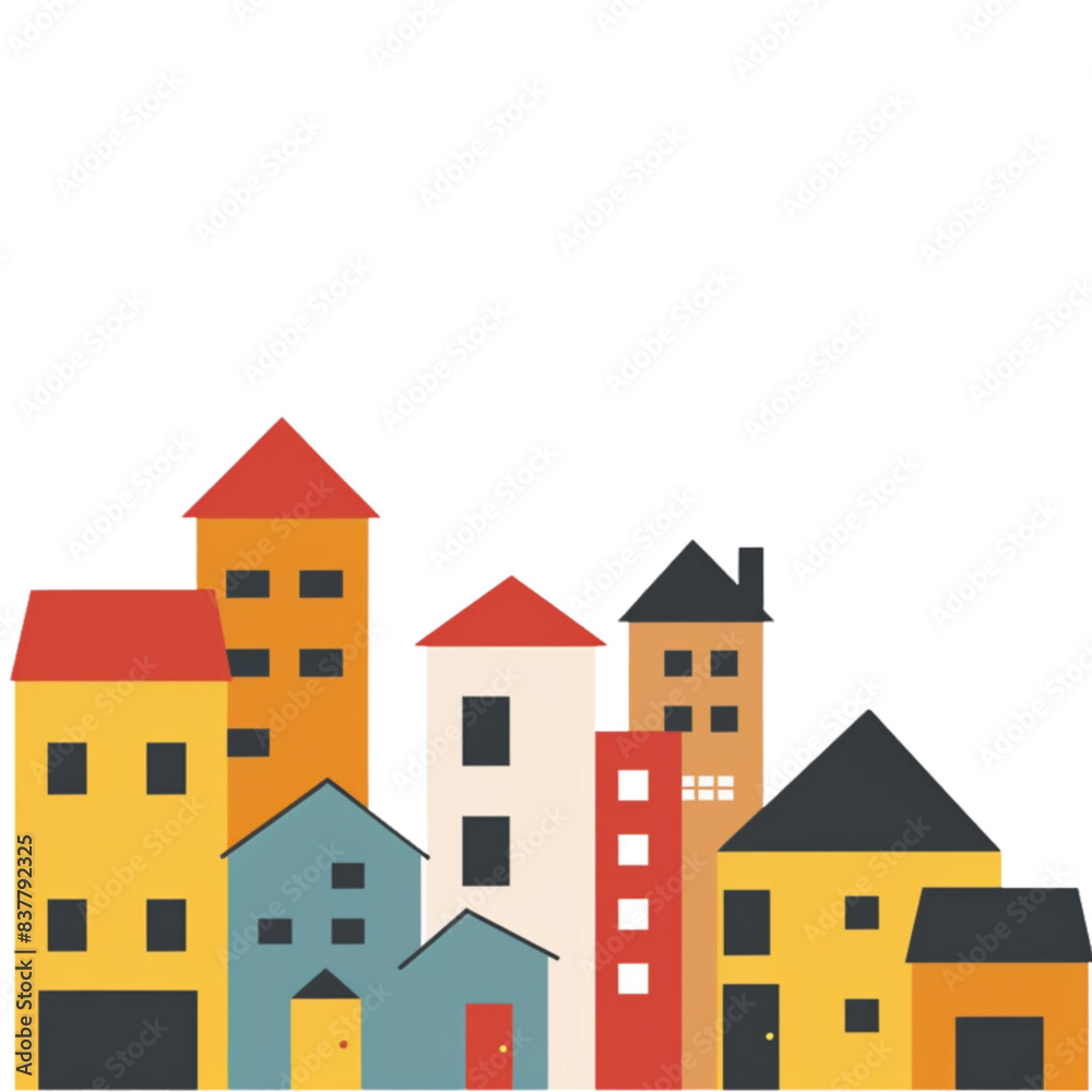 Building, clip art style, images for creating graphic works. Building, clip art style, images for creating graphic works.