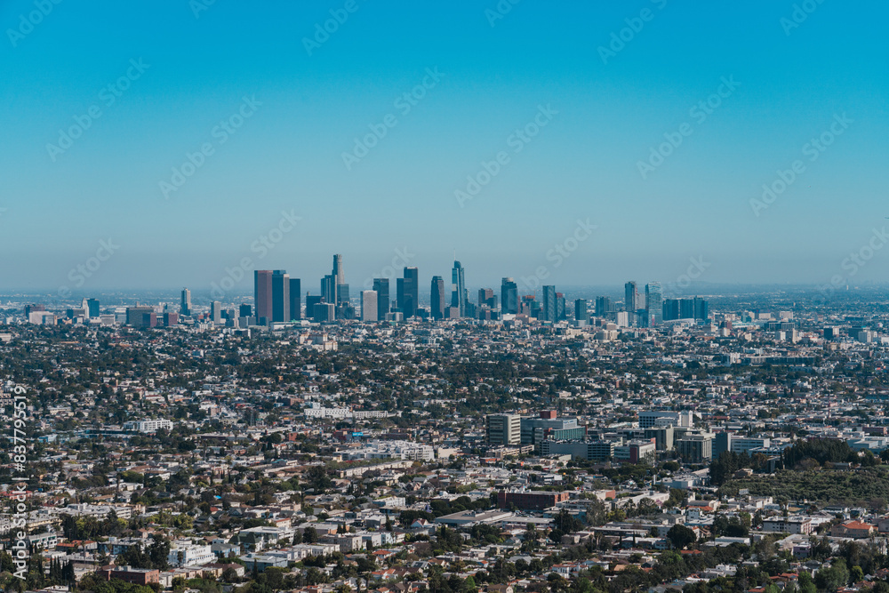 Skyline of Downtown Los Angeles, Griffith Observatory, California. Los Angeles, often referred to by its initials L.A., is the most populous city in the U.S. state of California. Skyline of Downtown Los Angeles, Griffith Observatory, California. Los Angeles, often referred to by its initials L.A., is the most populous city in the U.S. state of California.