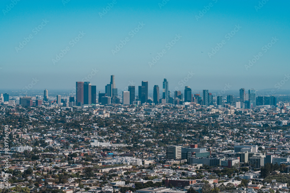 Skyline of Downtown Los Angeles, Griffith Observatory, California. Los Angeles, often referred to by its initials L.A., is the most populous city in the U.S. state of California. Skyline of Downtown Los Angeles, Griffith Observatory, California. Los Angeles, often referred to by its initials L.A., is the most populous city in the U.S. state of California.