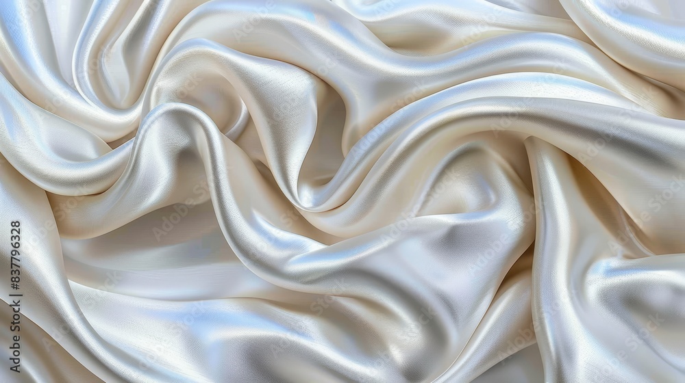 A close-up of soft, white fabric with distinctive texture A close-up of soft, white fabric with distinctive texture