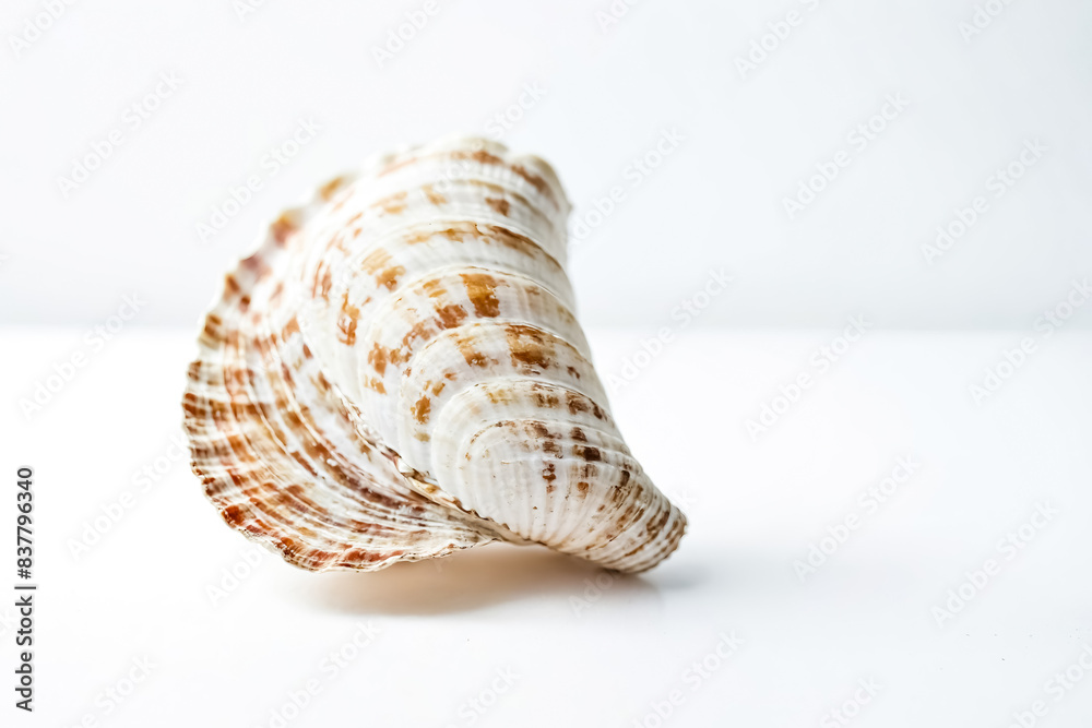 Single Seashell Isolated on White Background Single Seashell Isolated on White Background
