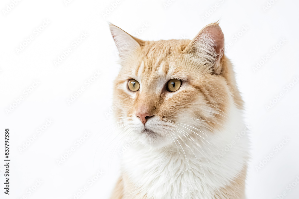 Close Up Portrait of a Ginger Cat with White Chest Close Up Portrait of a Ginger Cat with White Chest