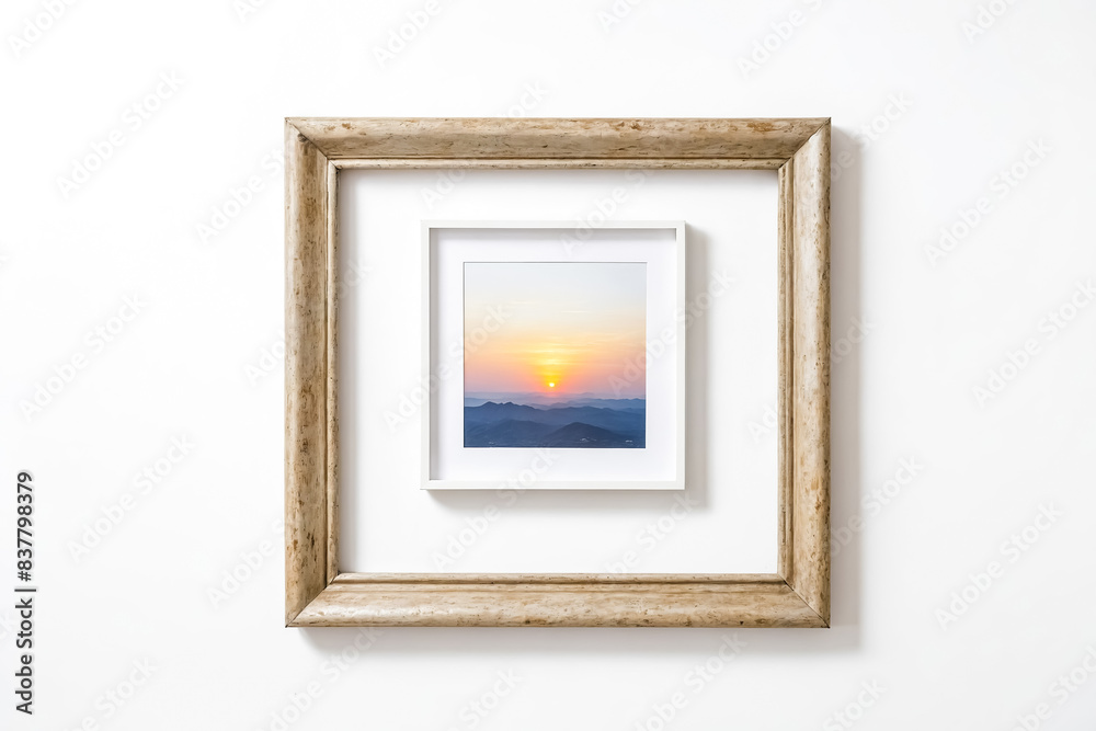 Framed Mountain Sunset Framed Mountain Sunset