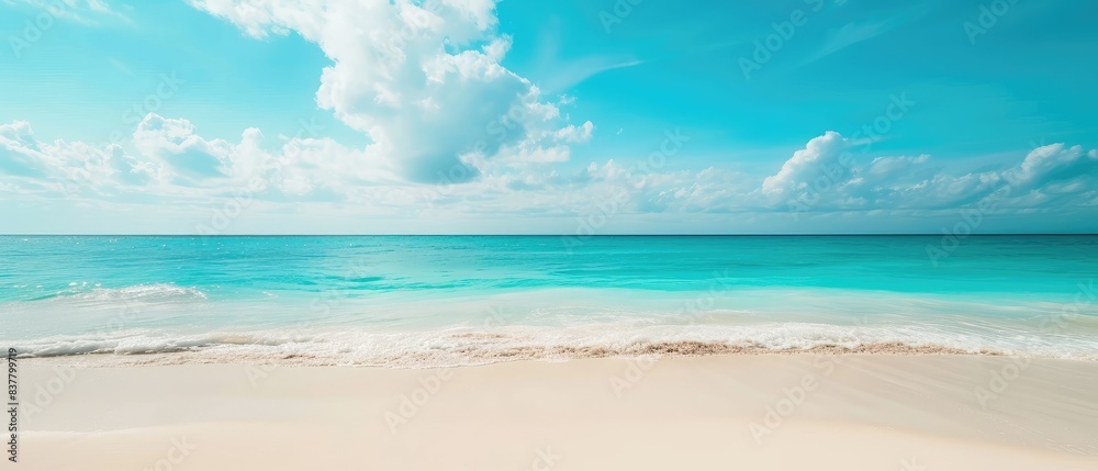 Serene Tropical Beach with Clear Blue Waters Serene Tropical Beach with Clear Blue Waters