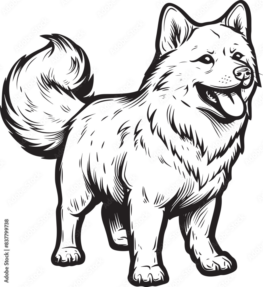 Akita dog clipart, Akita black vector Akita dog clipart, Akita black vector