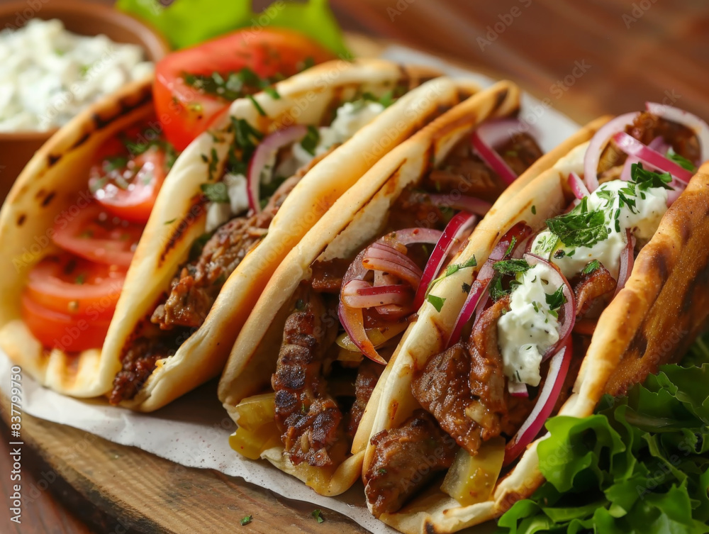 greek meat gyros with potatoes greek meat gyros with potatoes