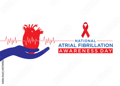 heart, month, national, attack, awareness, health, disease, illustration, illness, day, medical, atrial fibrillation, beat, vector, cancer, lung, chest, pain, care, treatment, campaign, banner, poster