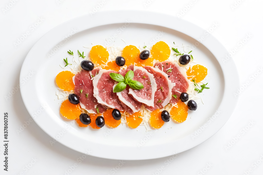 Delicious Orange and Prosciutto Salad with Olives Delicious Orange and Prosciutto Salad with Olives