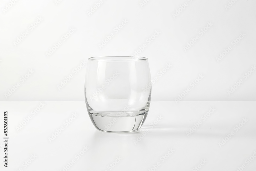 Empty Glass on White Background Empty Glass on White Background