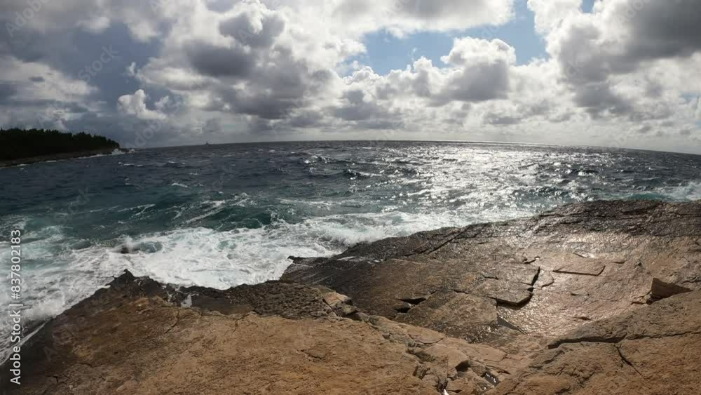 View of the Mediterranean Sea from Premantura Cape, Croatia