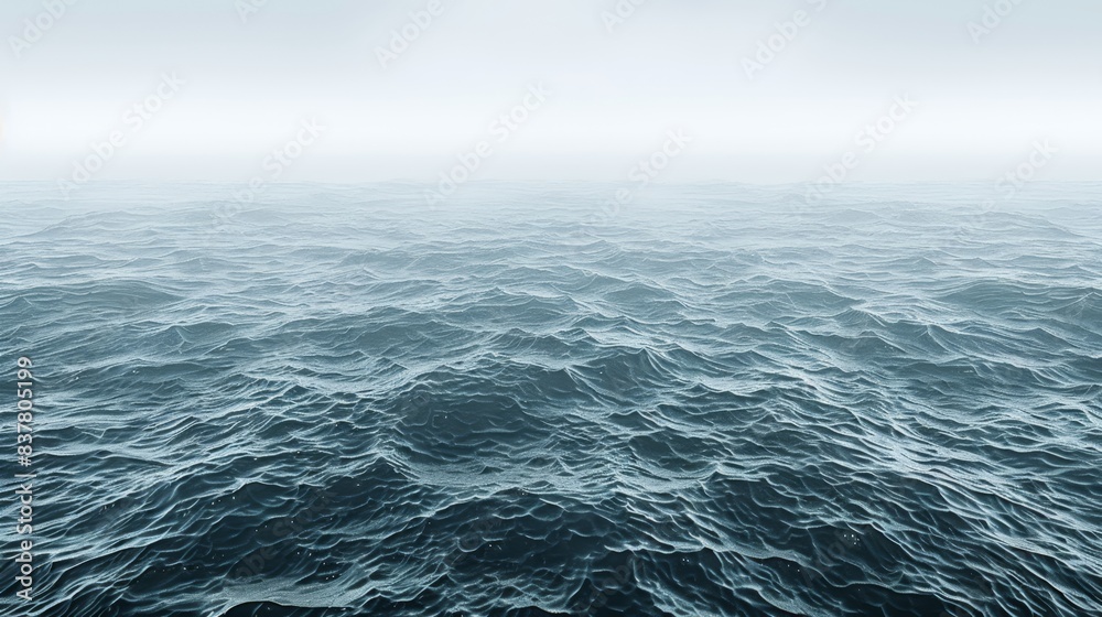  A large expanse of blue water, bearing a central light and a vessel afloat