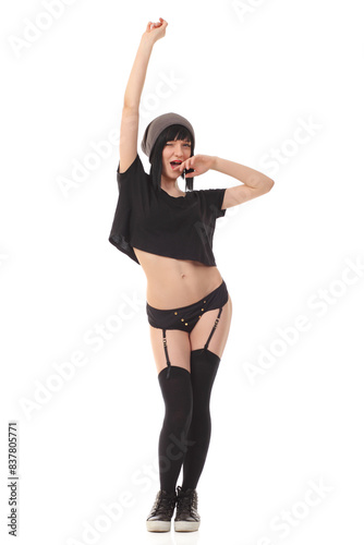 beautiful woman in underwear
