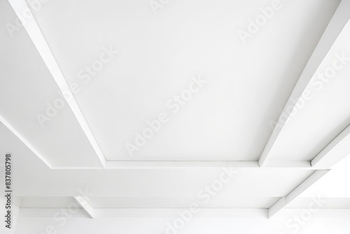 White Ceiling with Geometric Design