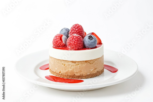 Delicious Cheesecake with Fresh Berries