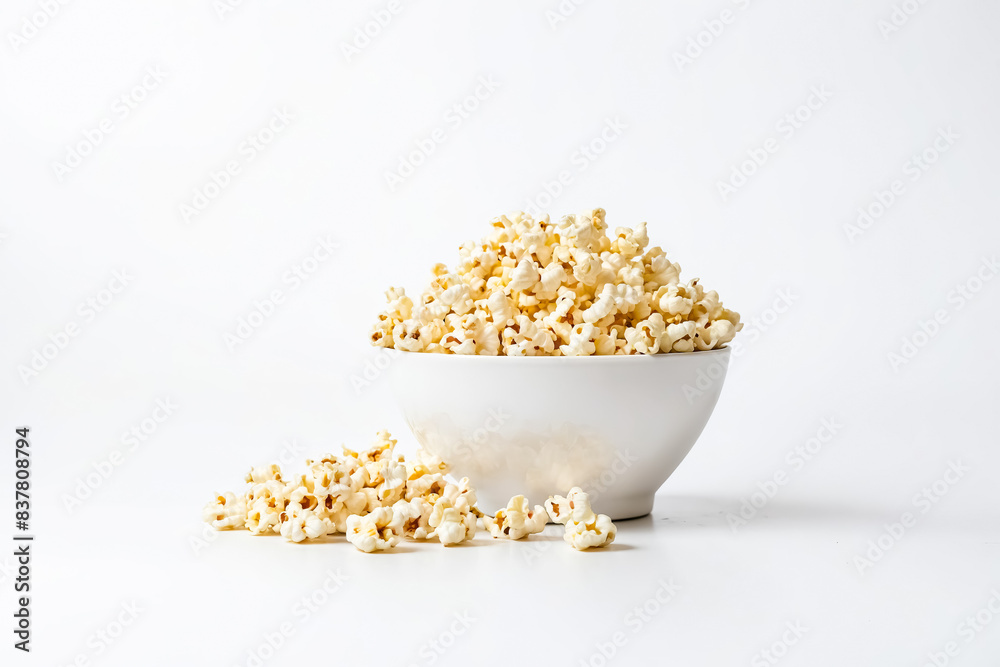 custom made wallpaper toronto digitalBowl of Popcorn on White Background