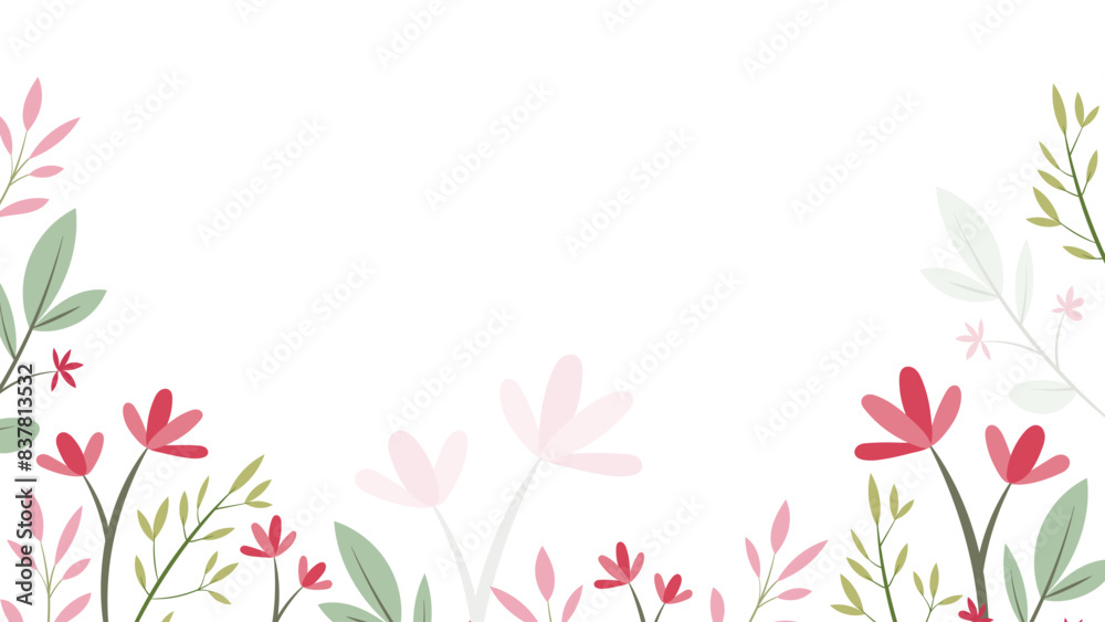Abstract flower background vector design floral border frame Abstract flower background vector design floral border frame