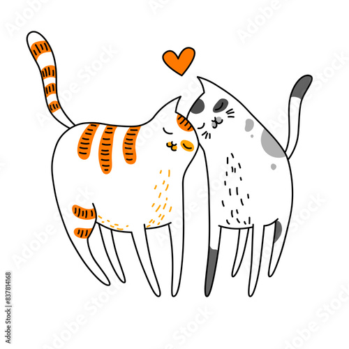 Cats in love