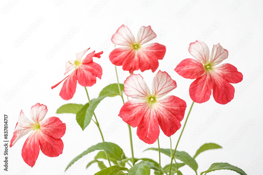 Delicate Pink Flowers with White Centers Delicate Pink Flowers with White Centers