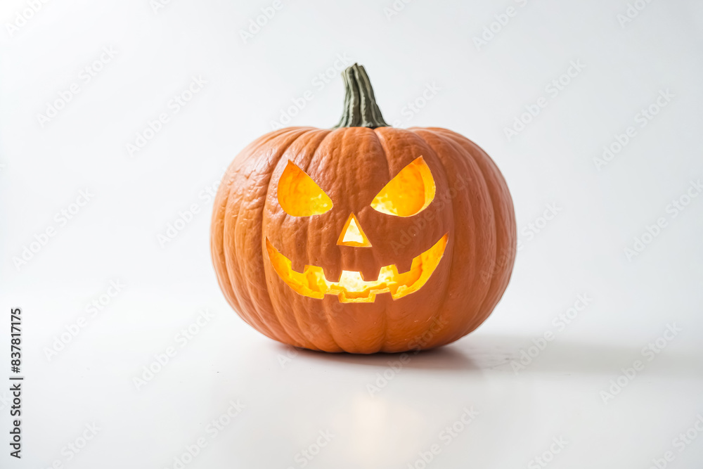Jack-o'-lantern with Glowing Face Jack-o'-lantern with Glowing Face