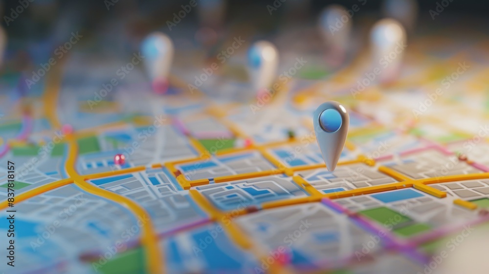Interactive City Map with Highlighted Business Locations and SEO Rankings for Marketing Strategy Interactive City Map with Highlighted Business Locations and SEO Rankings for Marketing Strategy