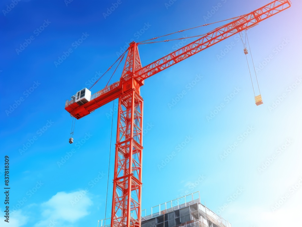Tower Crane at Construction Site